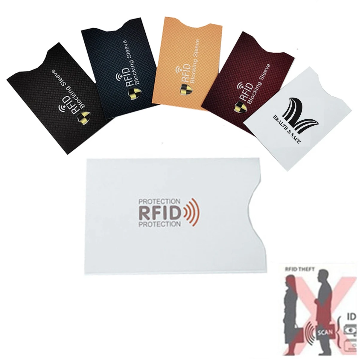 RFID Blocking Sleeves Protect your Cards Electronic Theft 1