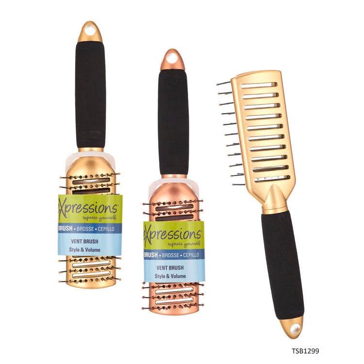 Vented Brushes - Gold/Rose Gold Foam Handle