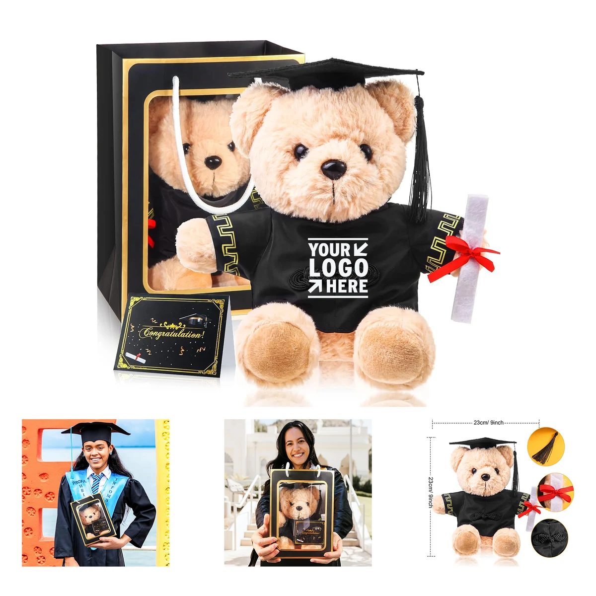 Graduation Plush Stuffed Teddy Bear 1