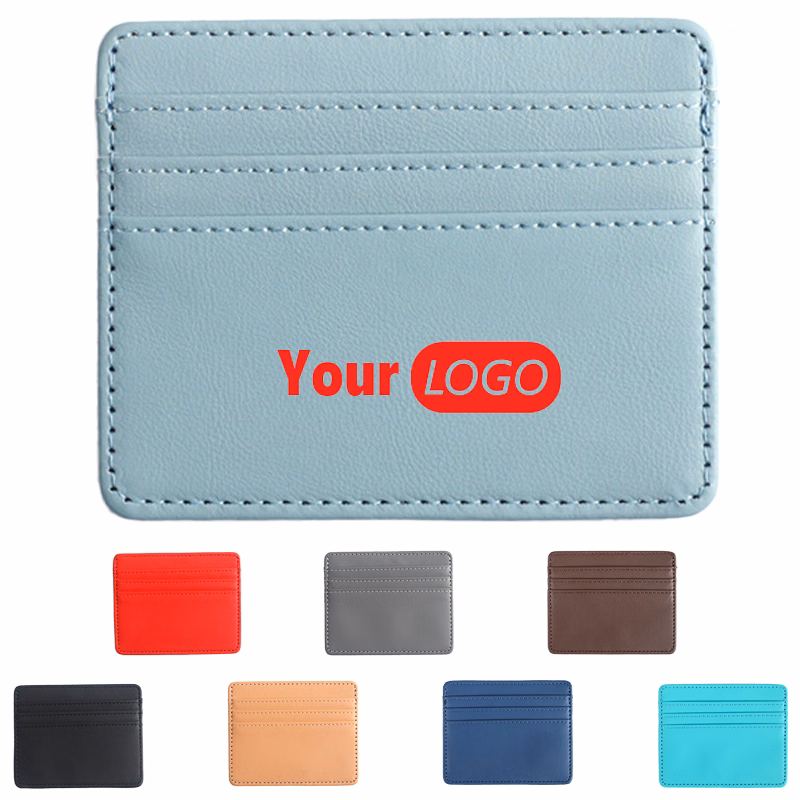 Four-Pocket PU Leather Card Organizer