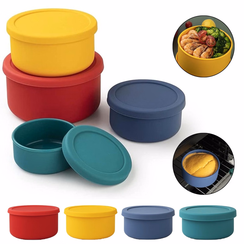 Silicone Bowls with Lid