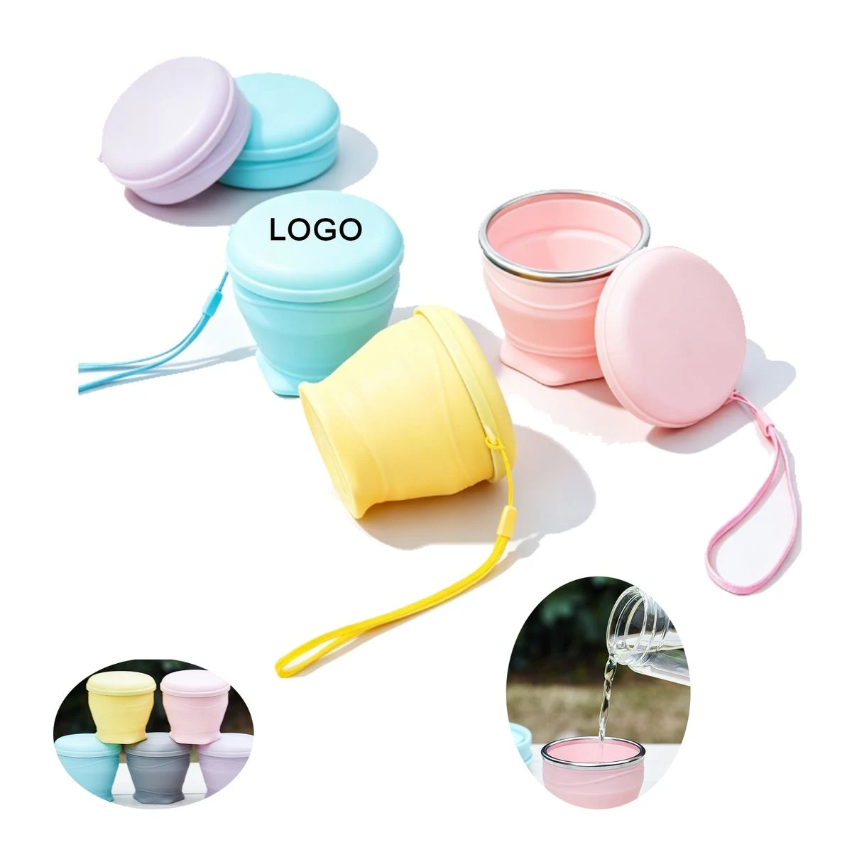 Collapsible Silicone Travel Water Bottle 1