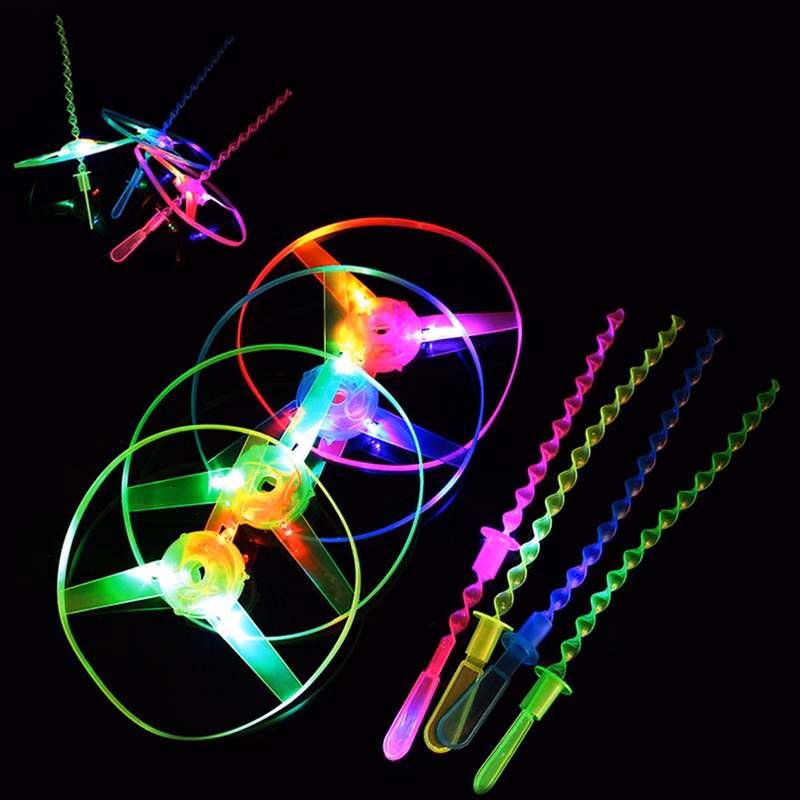 Glowing hand push toy UFO