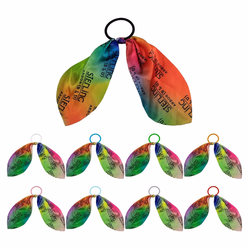 Shiny Full Color Bow Hair Tie