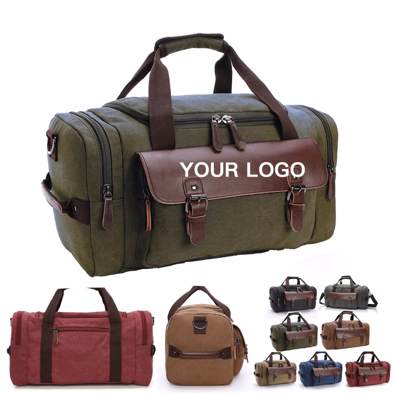 Large Canvas Duffel Bag For Weekend Trips