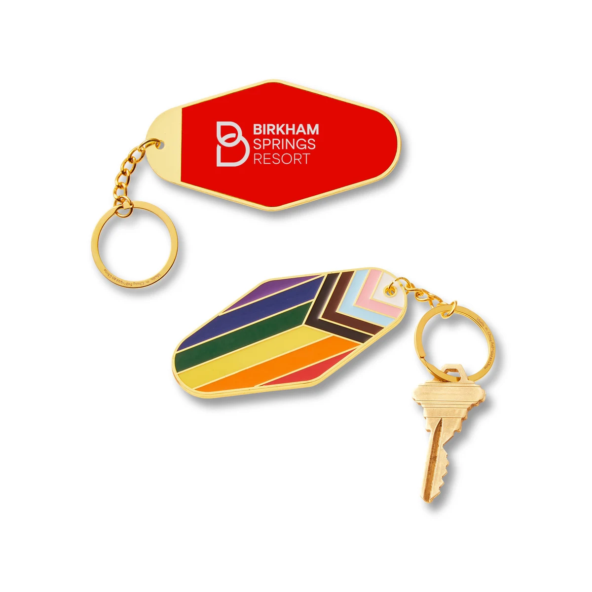 Rainbow Pride LGBTQ+ Metal Keychain 1
