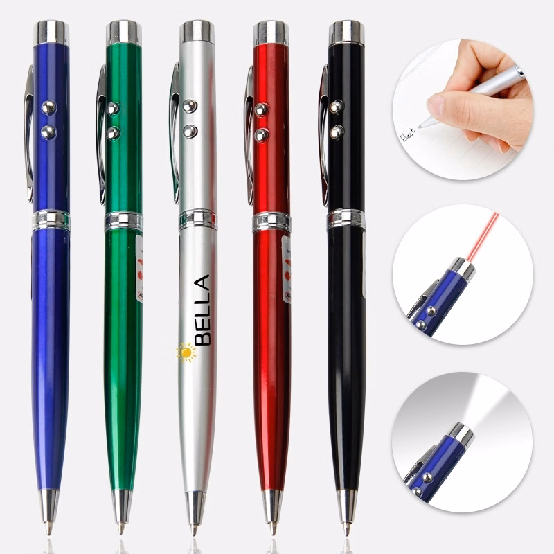 5-In-1 Led Stylus Laser Pointer Torh Screen Ballpoint Pen