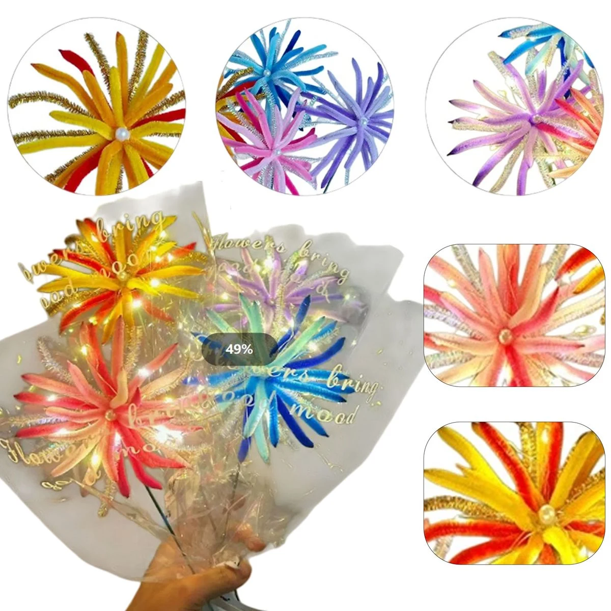 Artificial Firework Decor 1