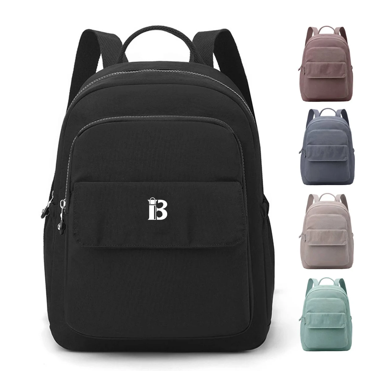 Nylon Backpack Solid Color Simple Fashion for Women 1