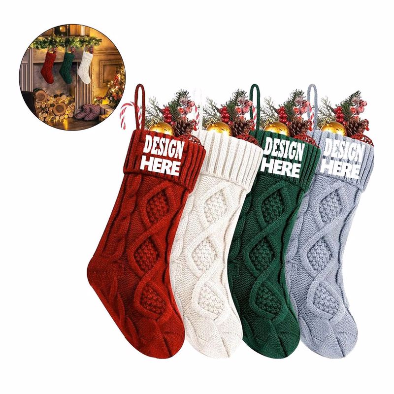 Holiday Decorative Knit Socks