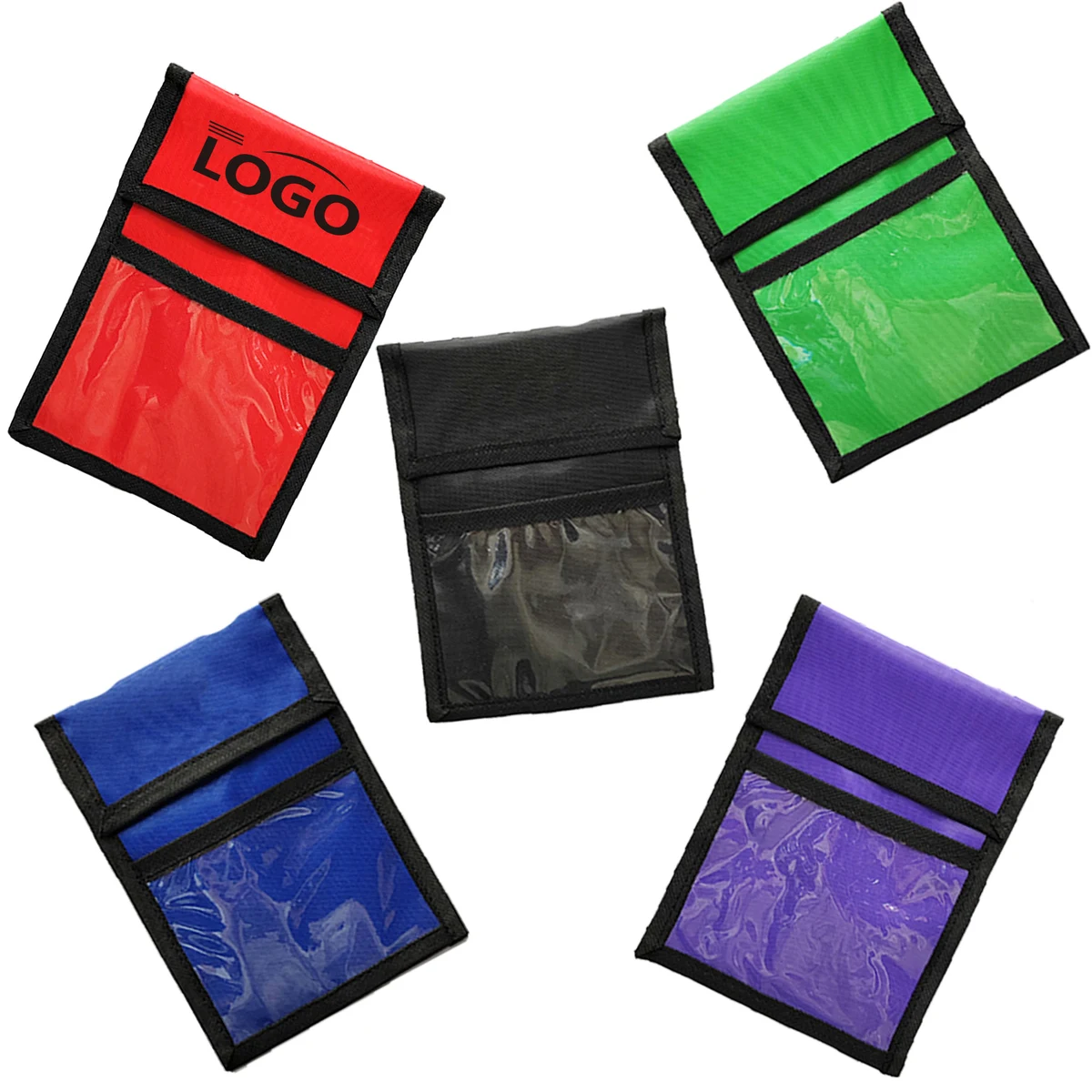 Custom Nylon Neck Wallet Branding Lanyard Badge 1