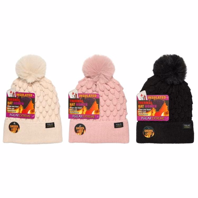 Women's Scalloped Cuff Hats Assorted Colors