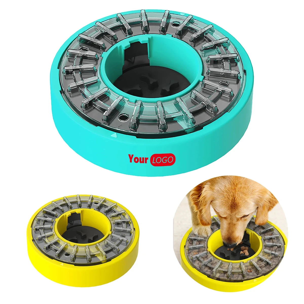Plastic Puzzle Rotates The Leaky Dog Bowl 1