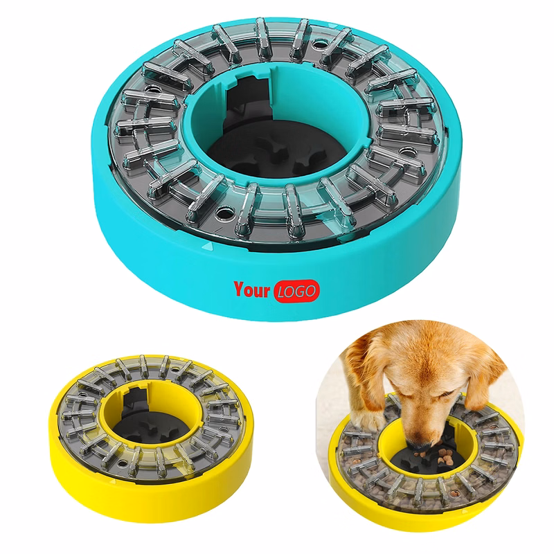 Plastic Puzzle Rotates The Leaky Dog Bowl