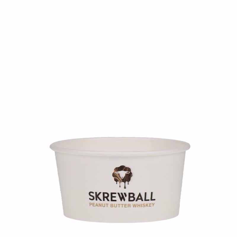 6 oz Food Container Paper White Digital Print