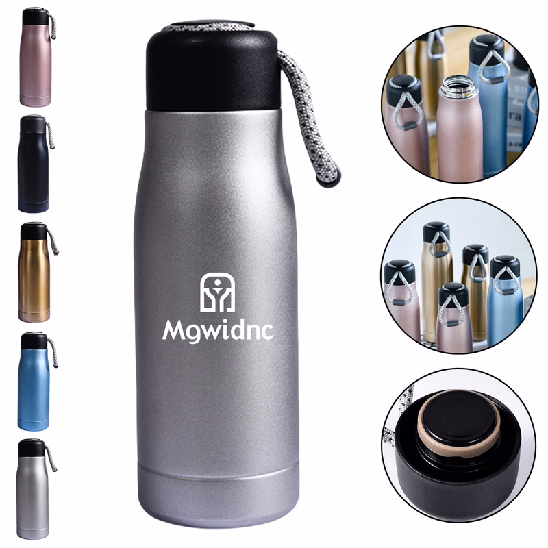 500 ML Large Capacity Double Wall Vacuum Insulated Water Bottle with Handle