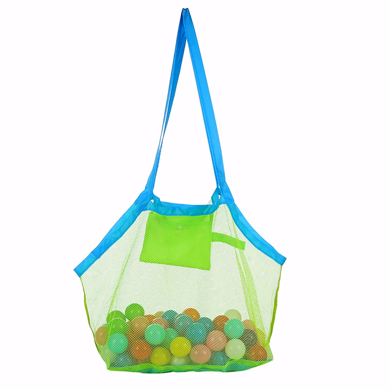 Mesh Foldable Beach Bag For Holding Beach Toys