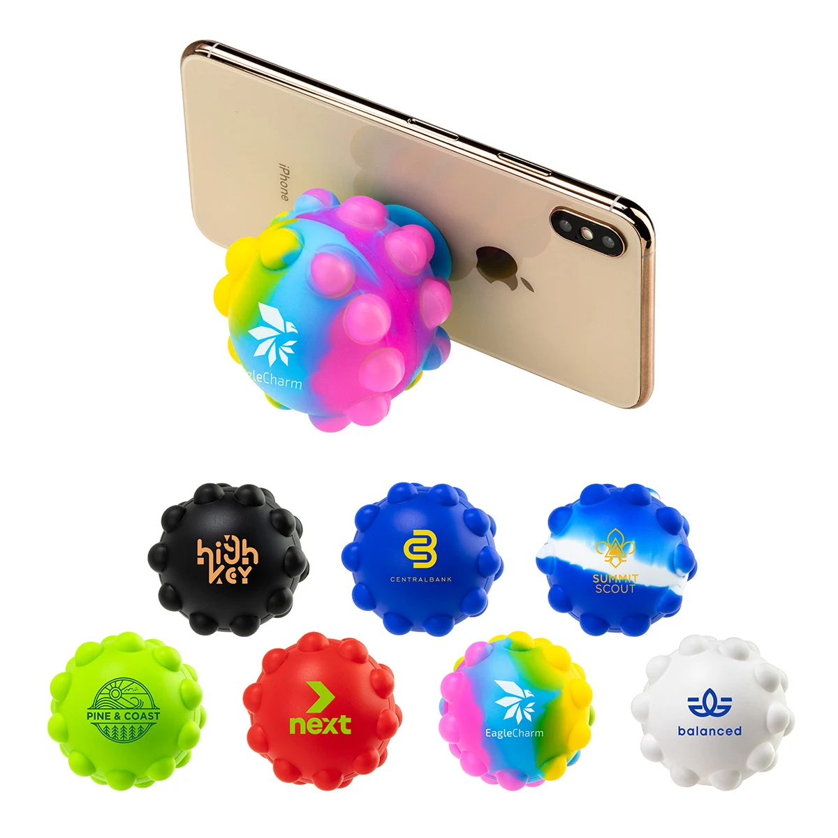 Push Pop Ball Suction Cup Phone Stand 1