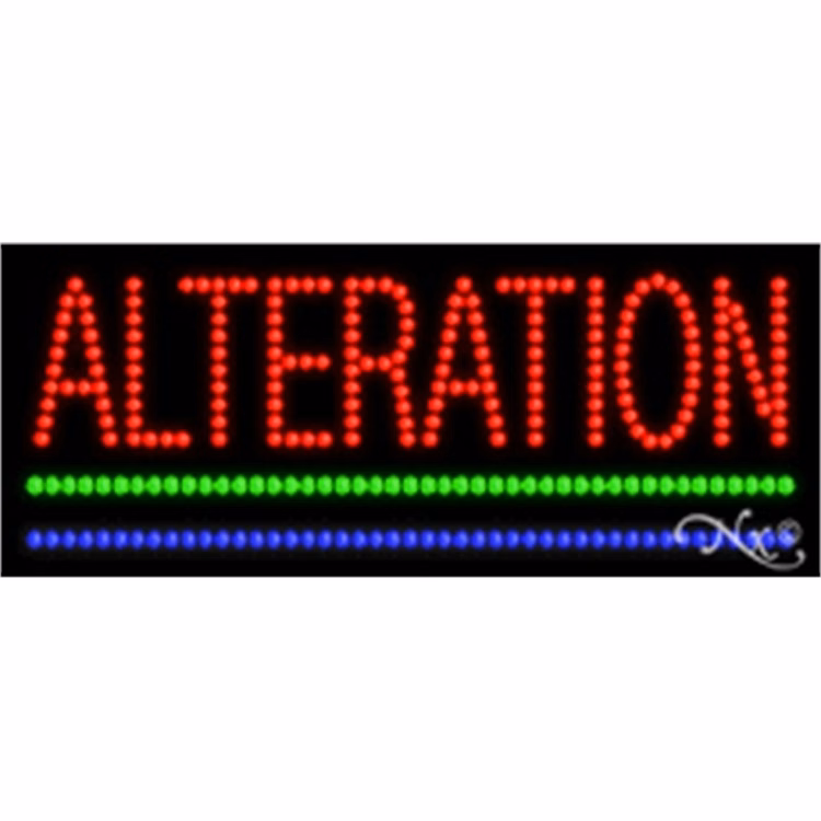 Alteration LED Sign