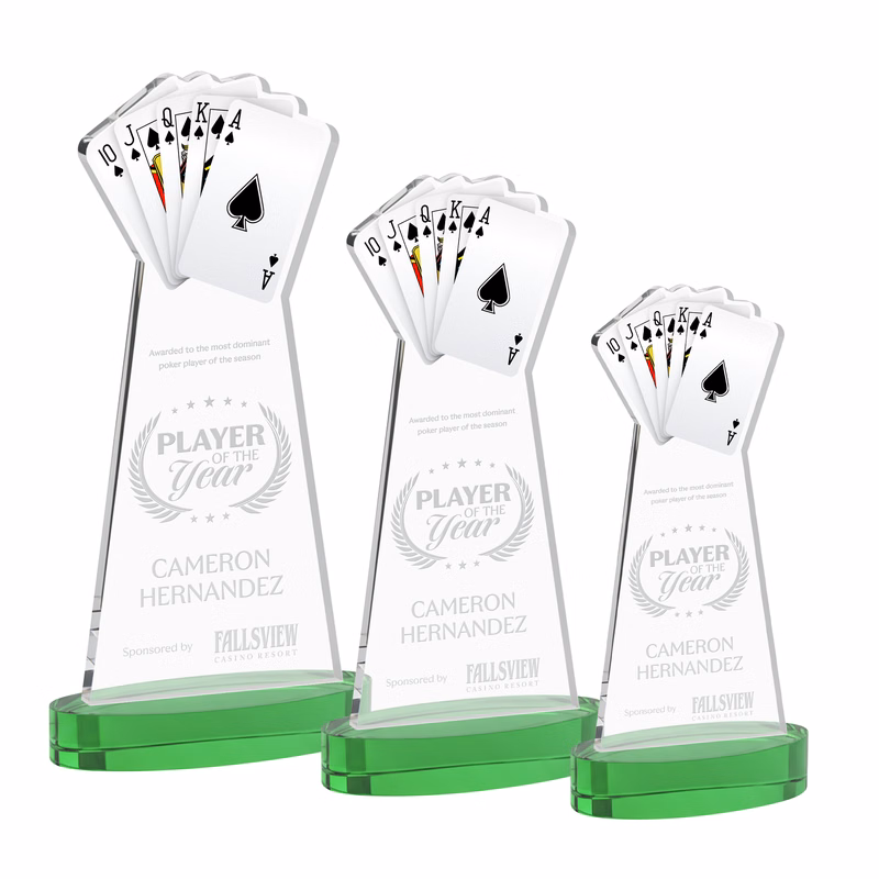 Poker Award on Alberton Base - Green