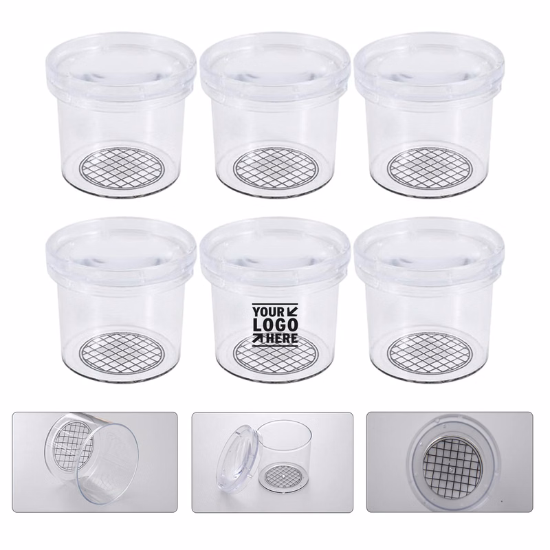 Small Nature Exploration Toy Plastic Clear Animal Observing Jar Case Viewer with Magnifier