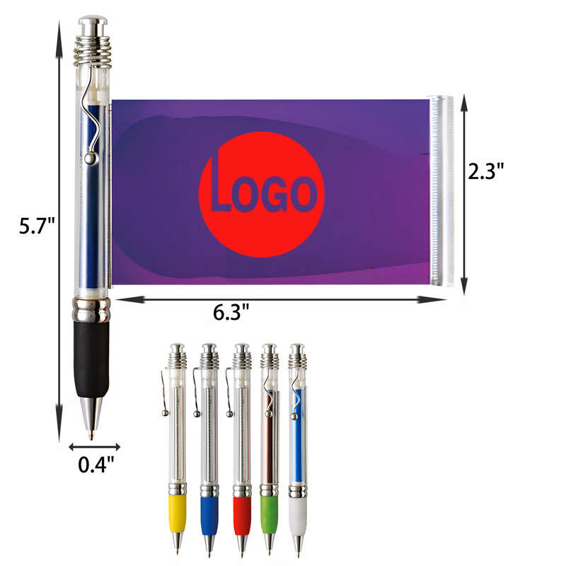 Convenient Push Button Banner Pen