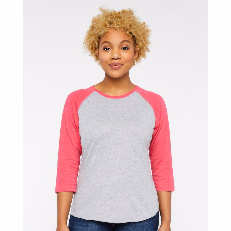Women's Baseball Fine Jersey Three-Quarter Sleeve Tee - 3530