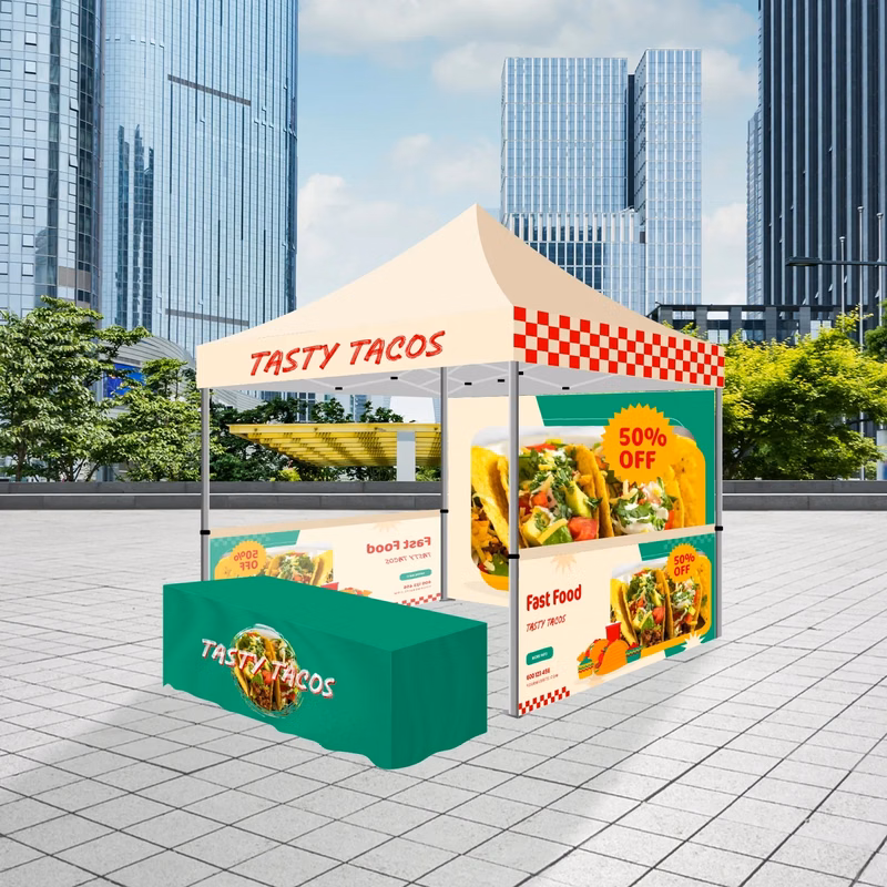 Deluxe 10x10 Premium Tent Kit w/ 6' Table Cover