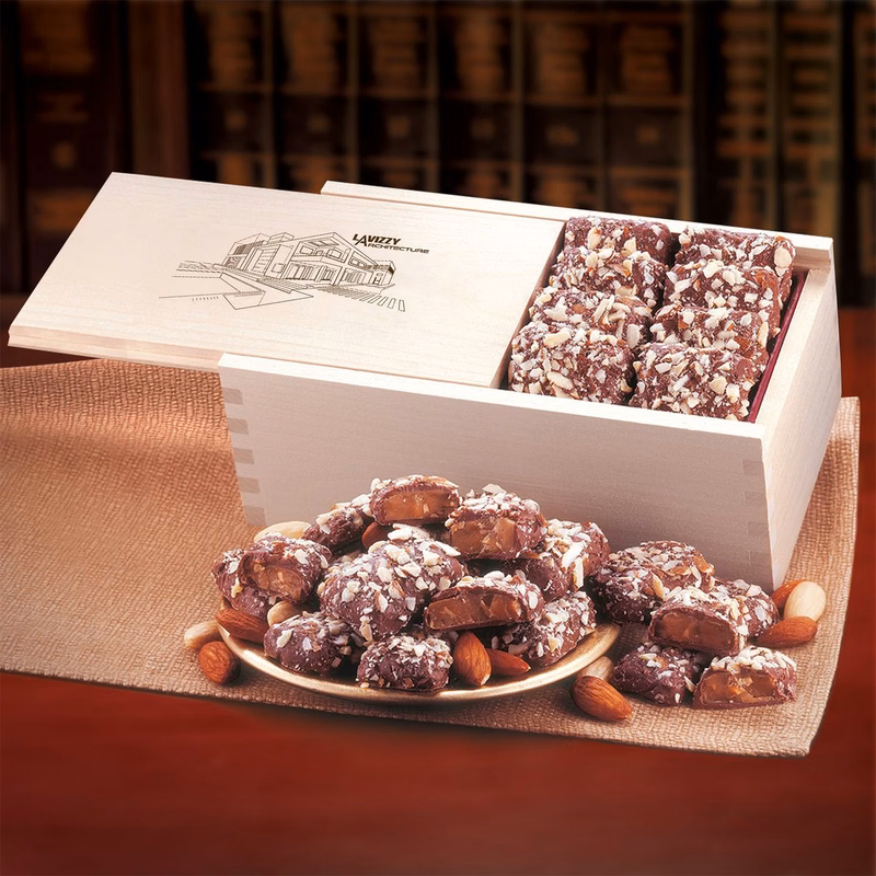 English Butter Toffee in Wooden Collector's Box