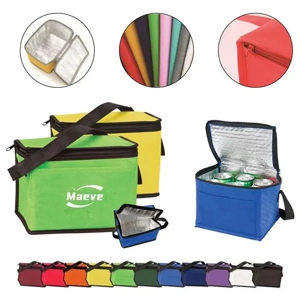 Insulated Non-Woven 6- Pack Cooler Lunch Bag 1