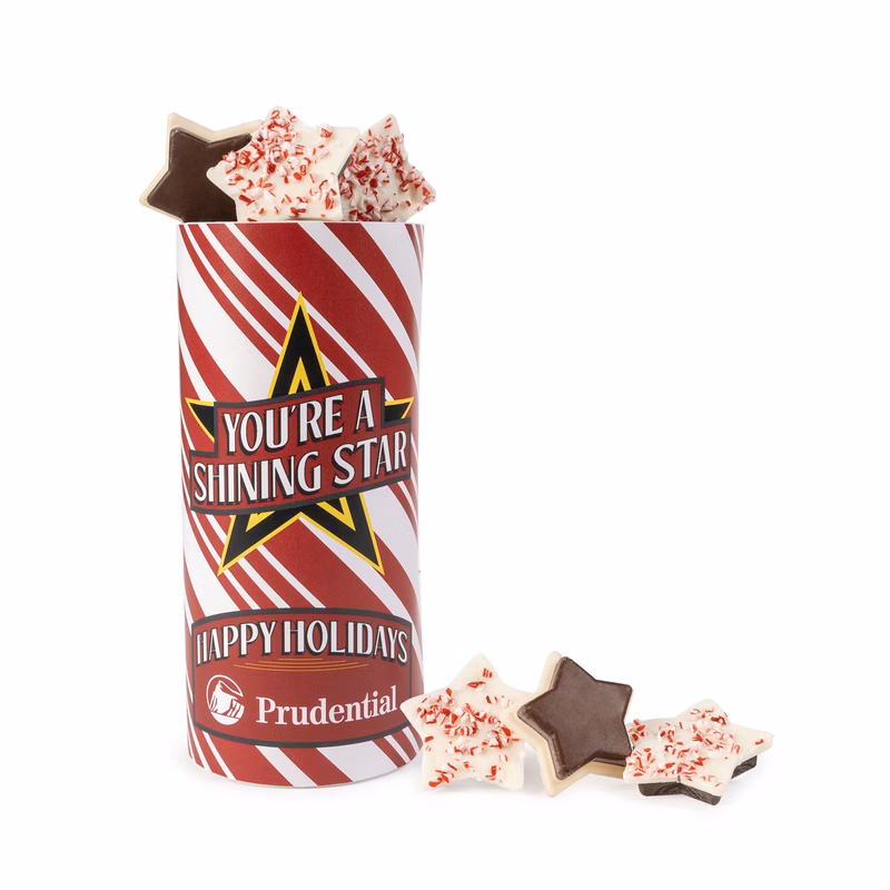 Peppermint Bark Shapes Tube