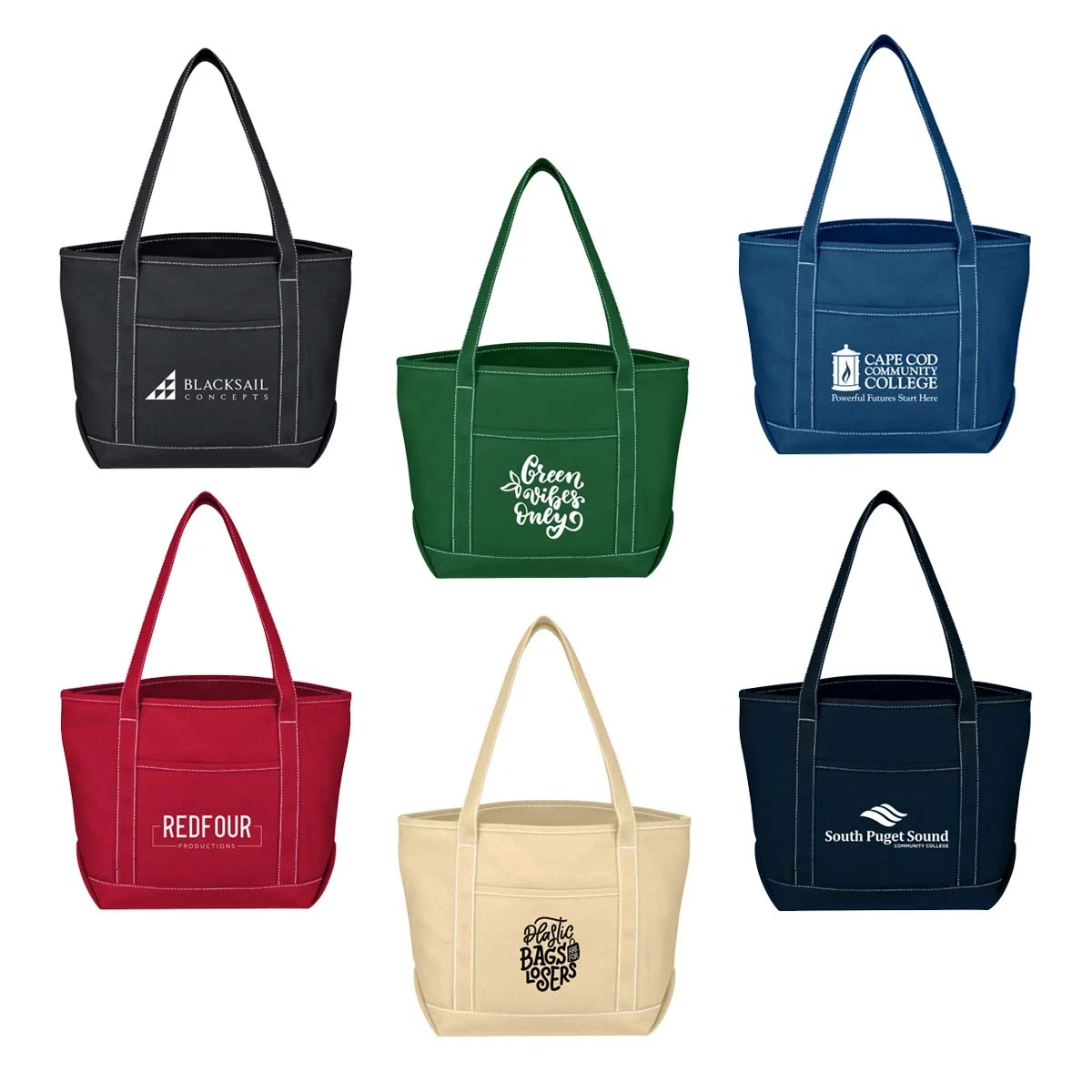 Medium Starboard 24 oz. Cotton Canvas Bag, custom tote bag with logo imprint 1