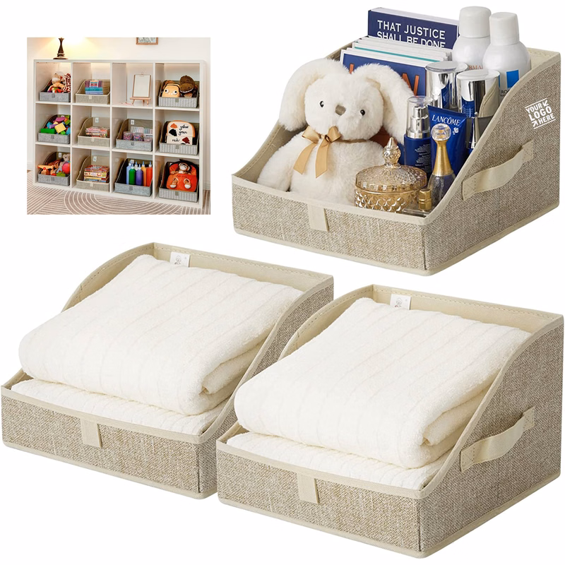 3 Pack Trapezoid Storage Bin Organizer