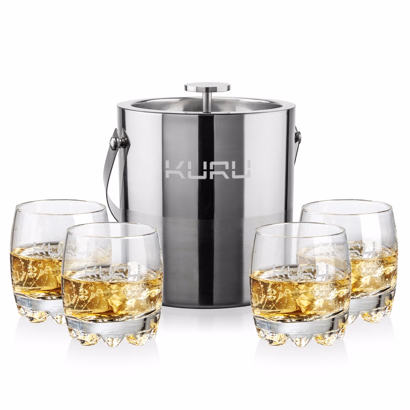 Catania Ice Bucket & Haddington On-the-Rocks Set