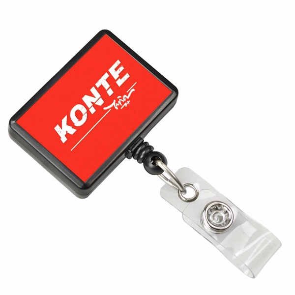 Custom Chrome Rectangular Badge Reel