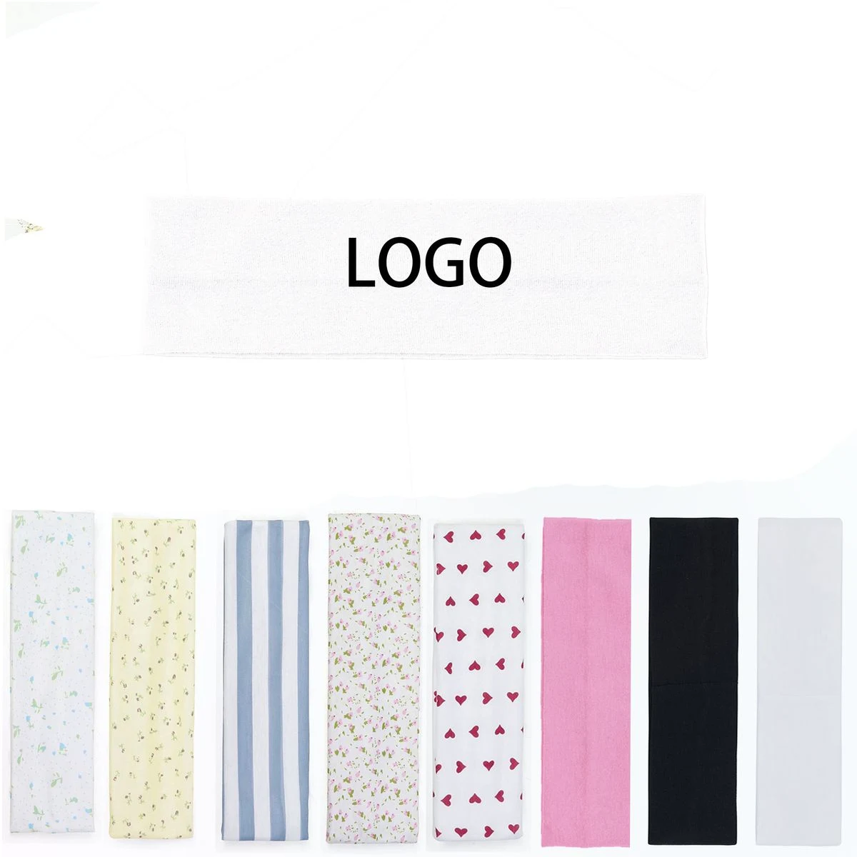 Heart Pattern Gym Headband Sweat Wicking for Yoga 1
