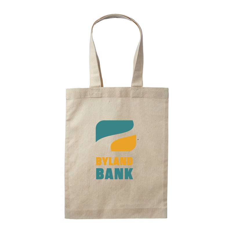 Rectangle Natural Cotton Fiber Gift Bag (2 Color Imprint)