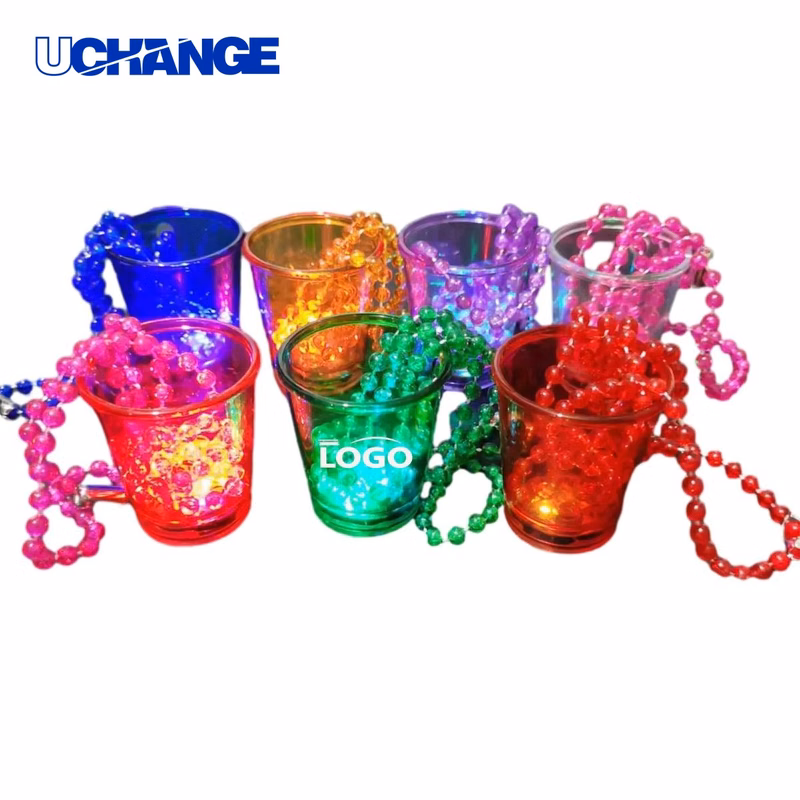 LED Light-Up Party Glass Necklace