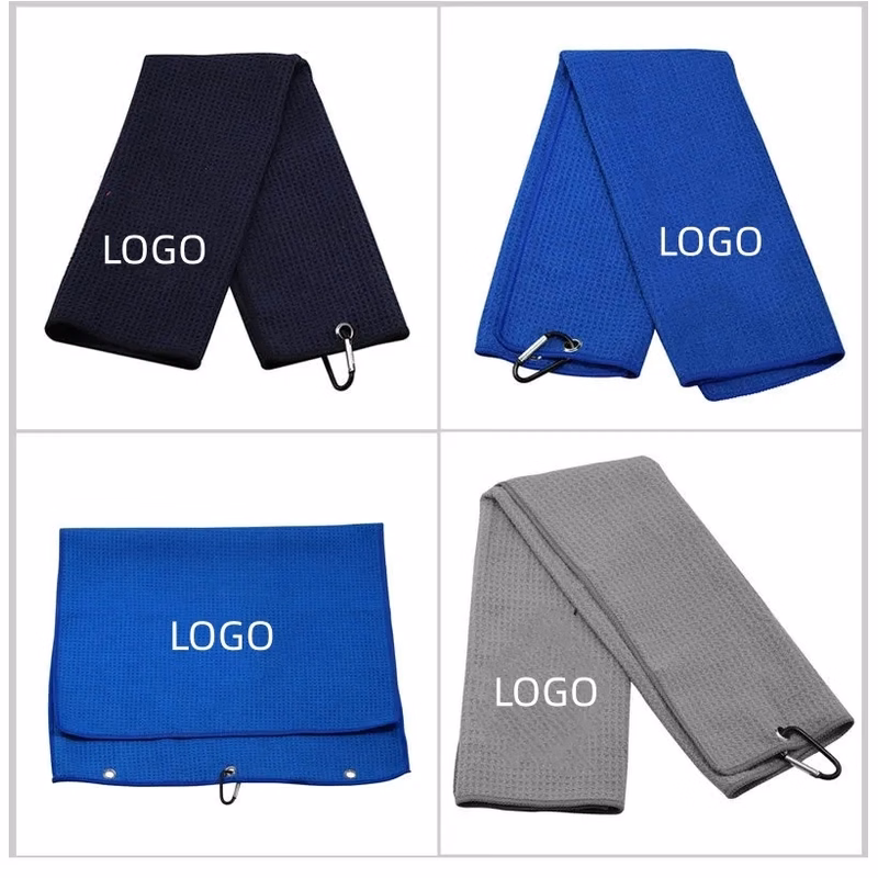 16'' x 16'' Microfiber Waffle Pattern Golf Towel
