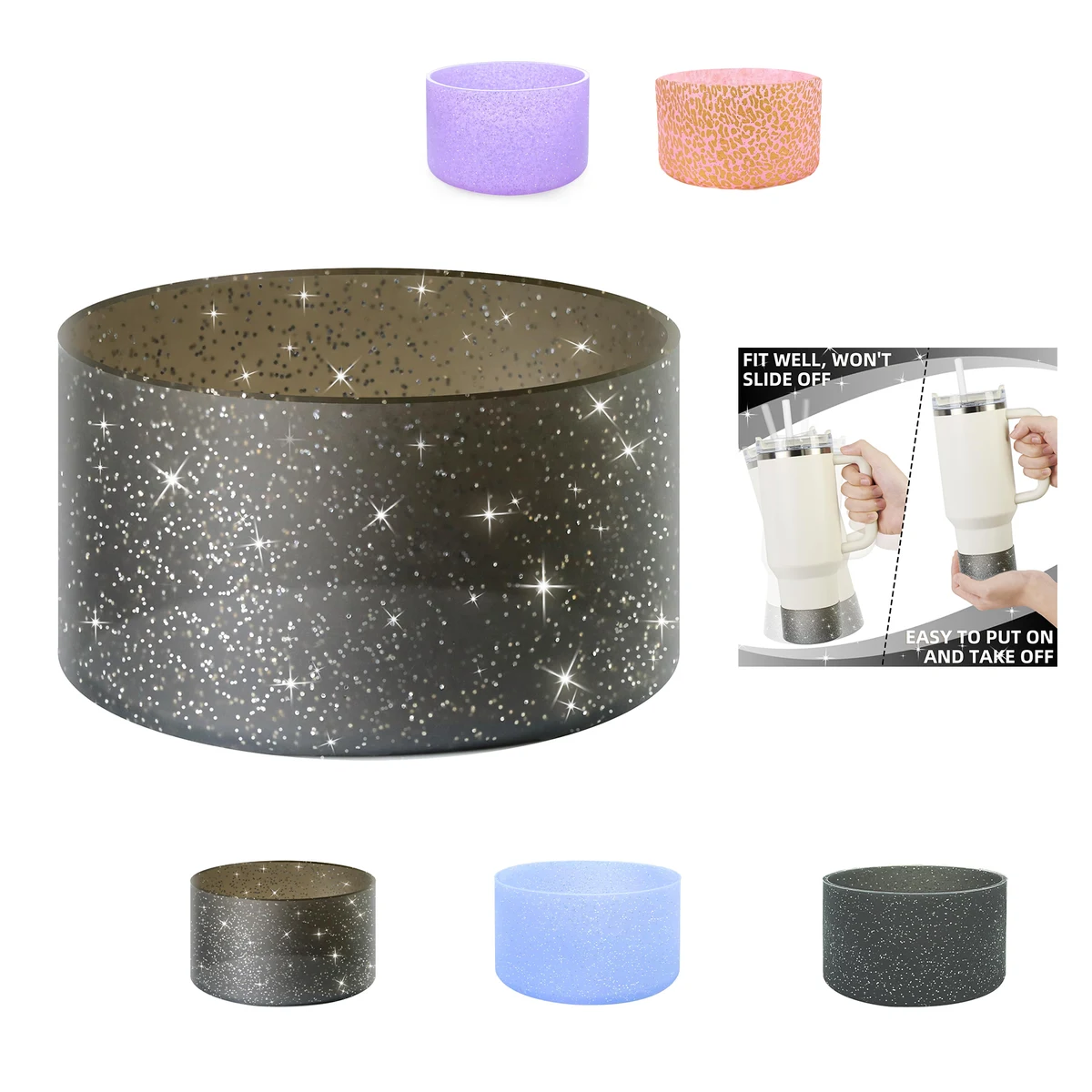 Protective Glitter Silicone Boot 1