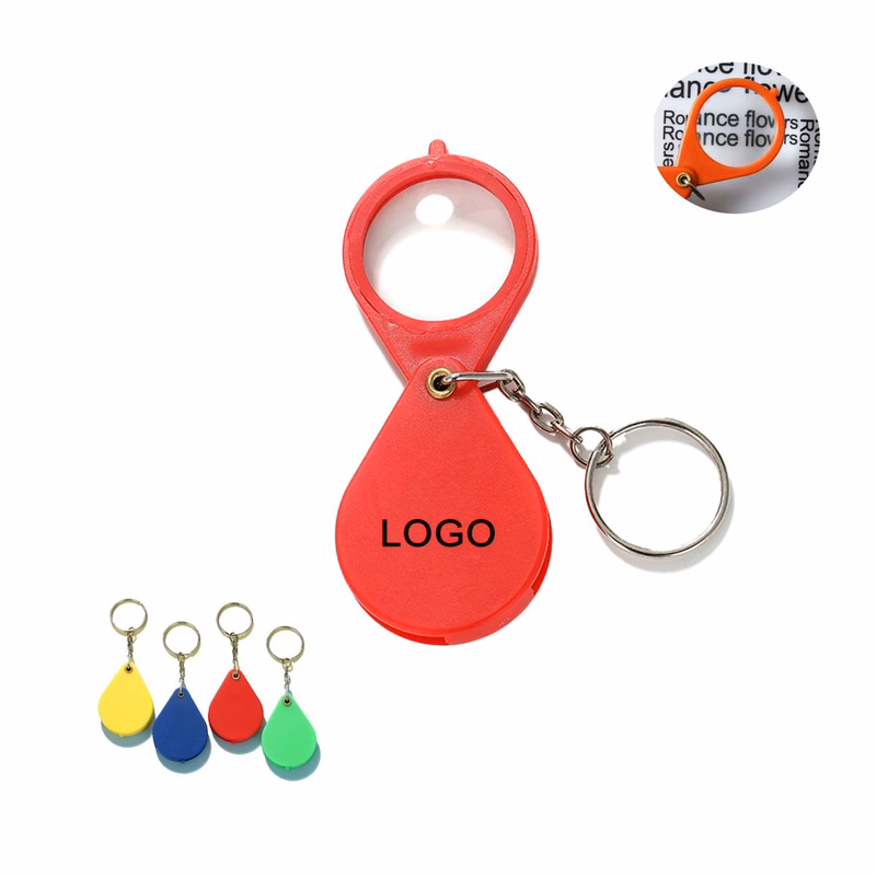 Mini Portable Keychain Magnifier With Folding Handle