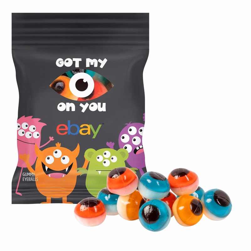 Clever Candy 2oz. Full Color DigiBag™ with 3D Gummy Eyeballs
