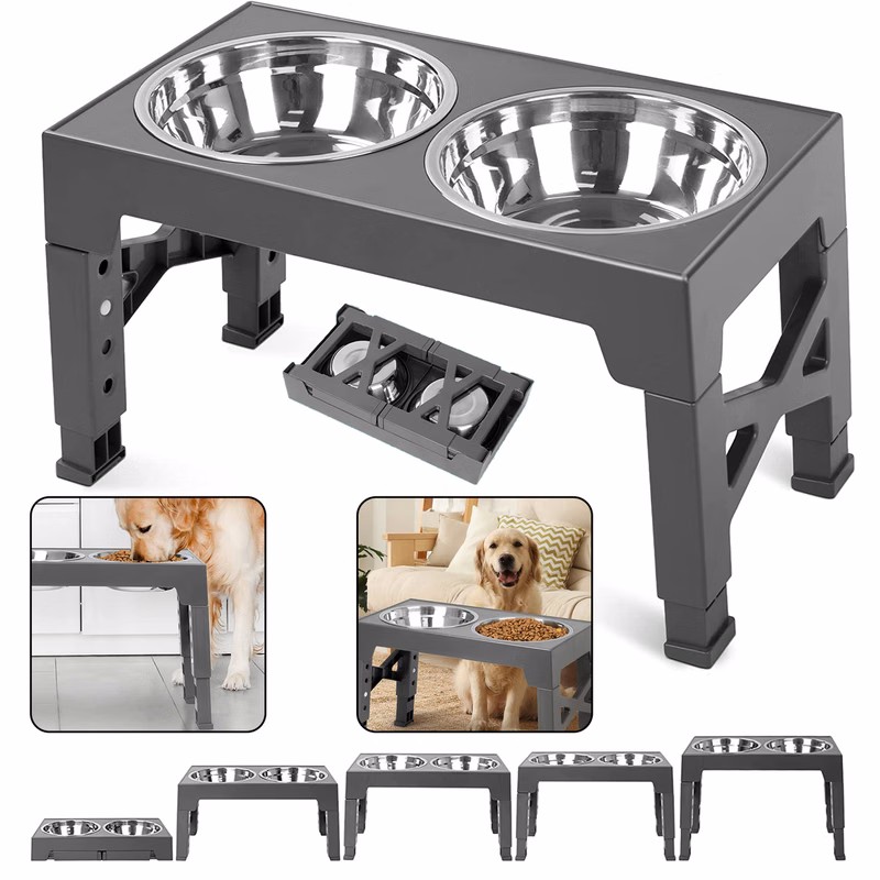 Elevated Stainless Steel Dog Bowls