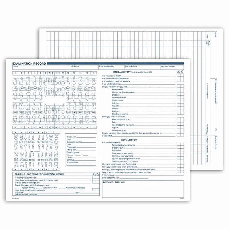 Dental Exam Records, Multi-Use