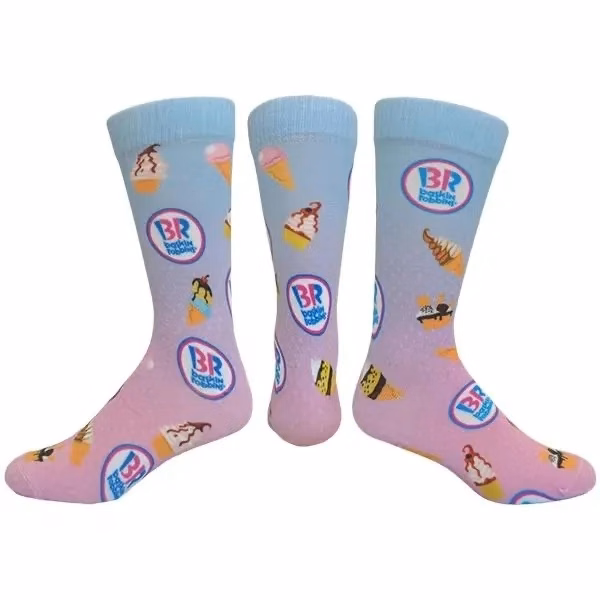 Custom Crew Dress Socks with Full Color Sublimation