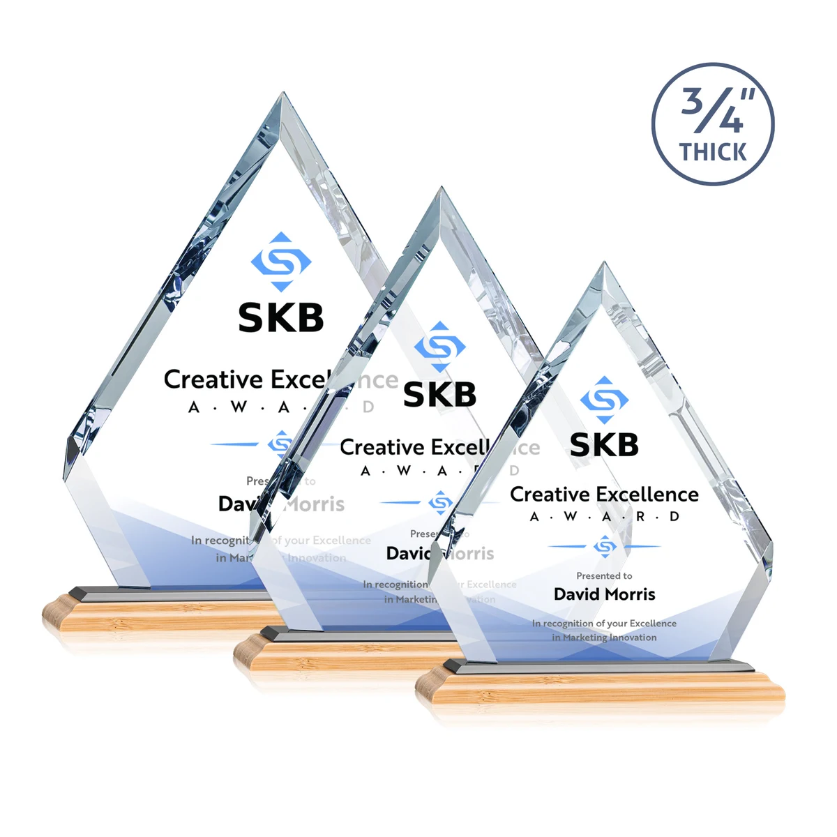 Apex VividPrint™ Award - Bamboo/Black 1
