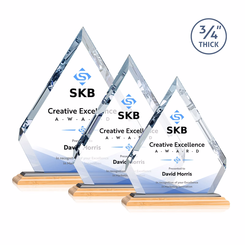Apex VividPrint™ Award - Bamboo/Black