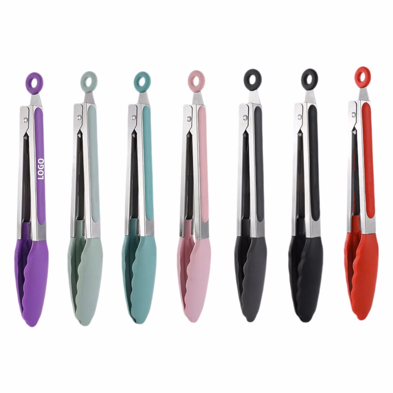 Food-Grade Silicone 480??F Cooking Tongs