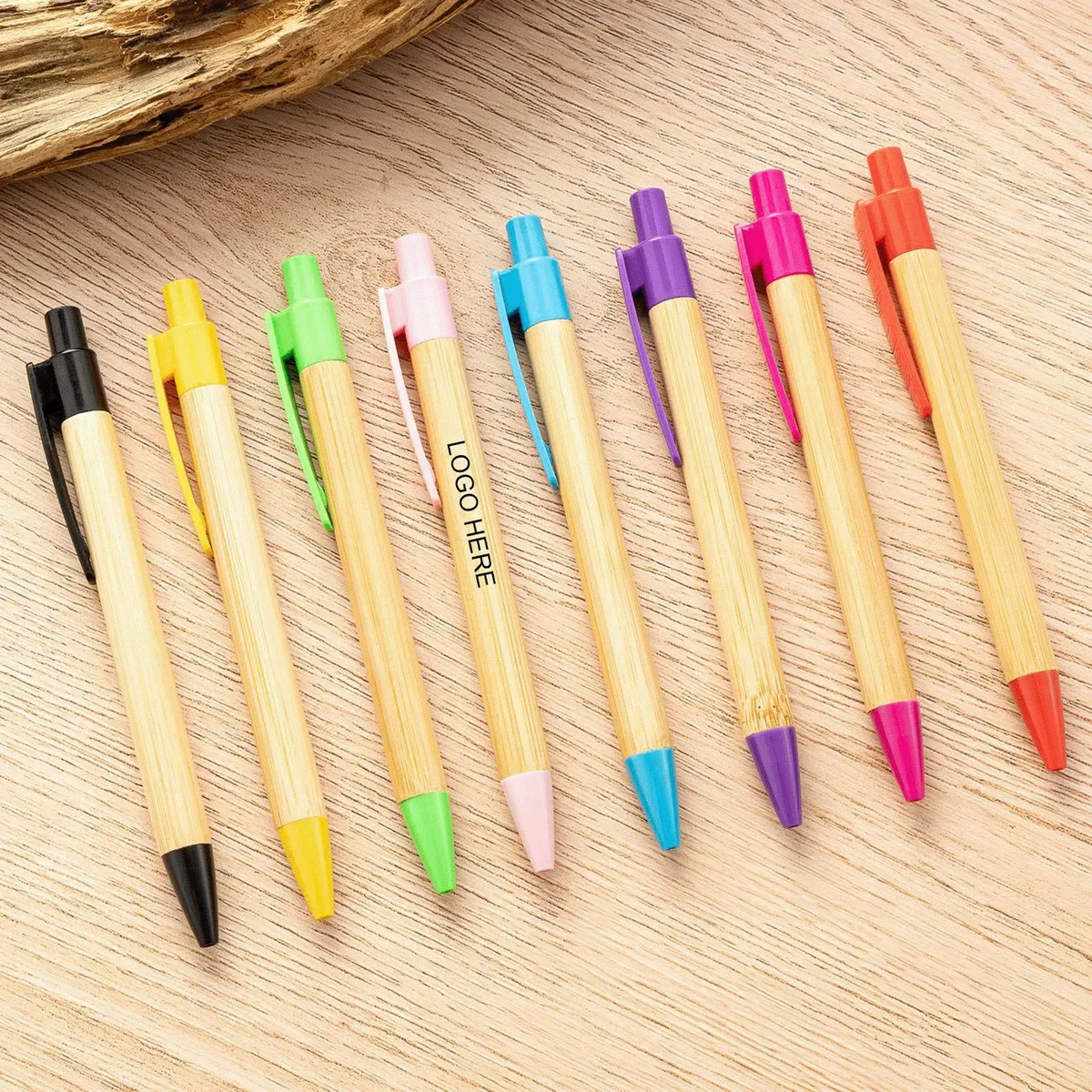 Eco-friendly Bamboo Click-action Pen 1