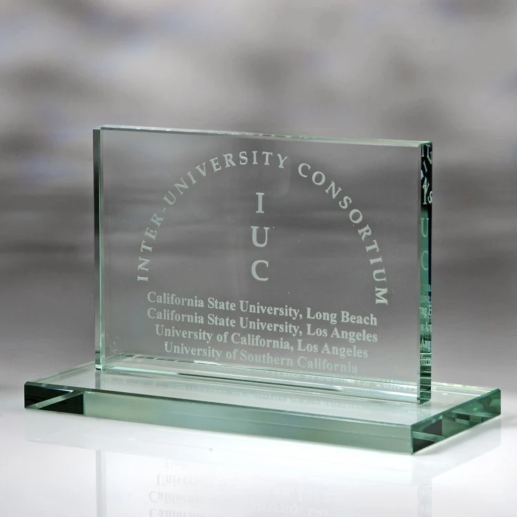6" Award- Awards, Trophy,Horizontal Plaque w/Base 3/4"d_D376GA 1